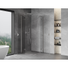 Mexen Mist-H Duo Duschkabine schwenkbar 85 x 85 cm, transparent, gebürstetes Nickel - 8A5-085L-085P-97-00