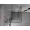 Mexen Mist-H Duo Duschkabine schwenkbar 85 x 85 cm, transparent, gebürstetes Nickel - 8A5-085L-085P-97-00