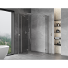 Mexen Mist-H Duo Duschkabine schwenkbar links 115 x 95 cm, transparent, gebürstetes Nickel - 8A5-115L-095P-97-00