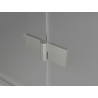 Mexen Mist-H Duo Duschkabine schwenkbar rechts 100 x 105 cm, transparent, gebürstetes Nickel - 8A5-100L-105P-97-00