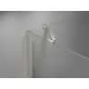 Mexen Mist-H Duo Duschkabine Schwingtür rechts 80 x 110 cm, transparent, gebürstetes Nickel - 8A5-080L-110P-97-00