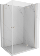 Mexen Mist-H Duo Duschkabine schwenkbar 70 x 70 cm, transparent, Chrom - 8A5-070L-070P-01-00