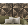 Mexen Linea 08 Akustik-Wandpaneel 60 x 60 cm (4 Stk.), Filz 9 mm, technisches Furnier, Gebleichte Eiche - S110-60607-08-040