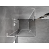Mexen Mist-H L Duo Duschkabine schwenkbar 80 x 80 cm, transparent, weiß - 8A5L-080L-080P-20-00