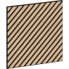 Mexen Lam-B Wandpaneele 275 x 30 cm, HDF Platte 4 mm, technisches Furnier, Sandiger Eiche - S100-275307-3015-001
