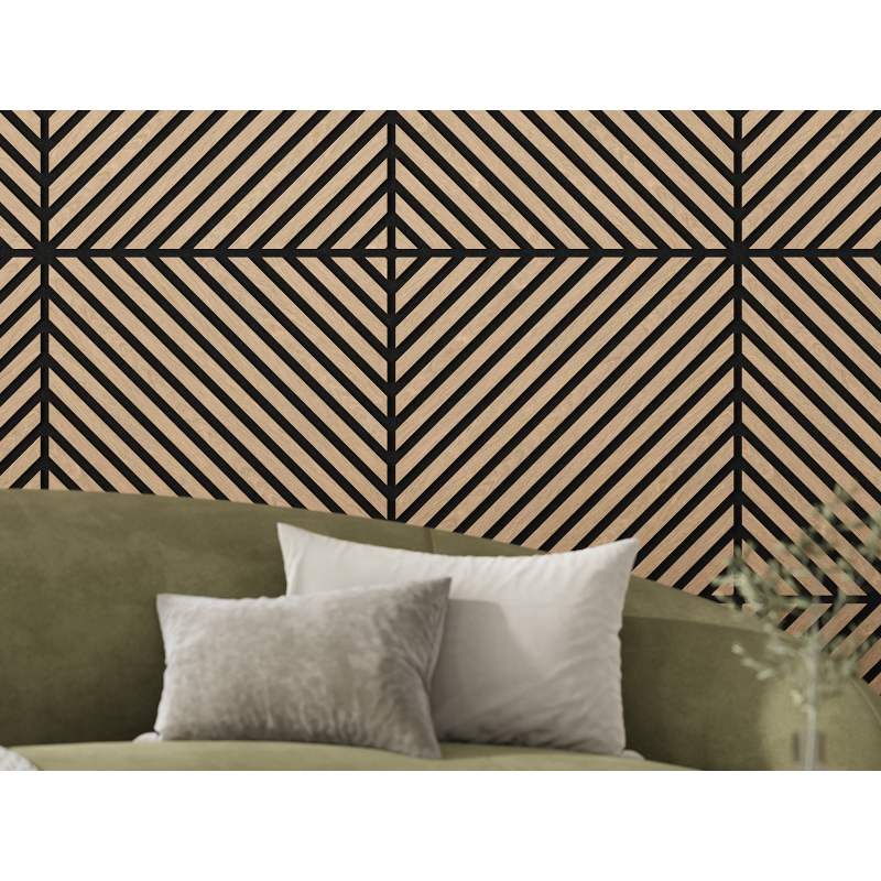 Mexen Lam-B Wandpaneele 275 x 30 cm, HDF Platte 4 mm, technisches Furnier, Sandiger Eiche - S100-275307-3015-001