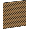 Mexen Linea 39 akustisches Wandpaneel 60 x 60 cm (4 Stück), Filz 9 mm, technisches Furnier, Eiche Classic - S110-60607-39-041