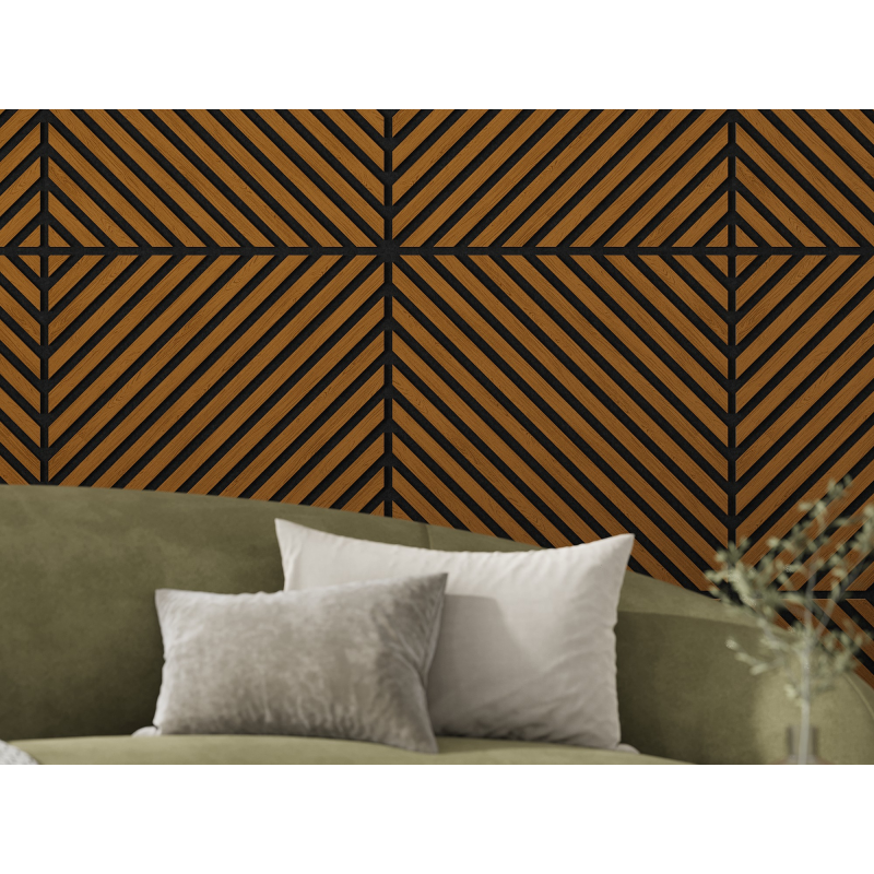 Mexen Lam-B Wandpaneele 275 x 30 cm, HDF Platte 4 mm, technisches Furnier, Sandiger Eiche - S100-275307-3015-001