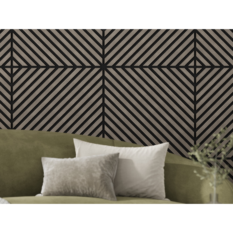 Mexen Lam-B Wandpaneele 275 x 30 cm, HDF Platte 4 mm, technisches Furnier, Sandiger Eiche - S100-275307-3015-001