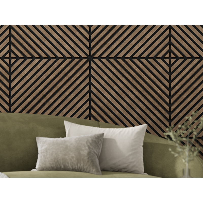 Mexen Lam-B Wandpaneele 275 x 30 cm, HDF Platte 4 mm, technisches Furnier, Sandiger Eiche - S100-275307-3015-001