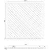 Mexen Lam-B Wandpaneele 275 x 30 cm, HDF Platte 4 mm, technisches Furnier, Sandiger Eiche - S100-275307-3015-001