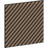 Mexen Linea 39 Akustik-Wandpaneel 60 x 60 cm (4 Stück), 9 mm Filz, technisches Furnier, Helles Nussbaum - S110-60607-39-047