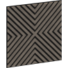 Mexen Linea 01 akustische Wandpaneele 60 x 60 cm (4 Stk.), Filz 9 mm, technisches Furnier, Graueiche - S110-60607-01-043