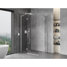 Mexen Mist-H L Duo Duschkabine schwenkbar links 95 x 90 cm, transparent, weiß - 8A5L-095L-090P-20-00
