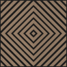 Mexen Linea 03 Akustikwandpaneel 60 x 60 cm (4 Stk.), Filz 9 mm, technisches Furnier, Helles Nussbaum - S110-60607-03-047
