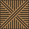 Mexen Linea 05 Akustik-Wandpaneel 60 x 60 cm (4 Stk.), Filz 9 mm, technisches Furnier, Classic-Eiche - S110-60607-05-041