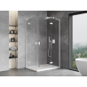 Mexen Mist-H L Duo-Duschkabine, rechts öffnend, 70 x 100 cm, transparent, weiß - 8A5L-070L-100P-20-00
