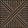 Mexen Linea 05 akustisches Wandpaneel 60 x 60 cm (4 Stk.), Filz 9 mm, technisches Furnier, Dunkle Nuss - S110-60607-05-044