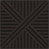 Mexen Linea 05 akustisches Wandpaneel 60 x 60 cm (4 Stk.), Filz 9 mm, technisches Furnier, Schwarze Eiche - S110-60607-05-046