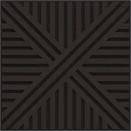 Mexen Linea 05 akustisches Wandpaneel 60 x 60 cm (4 Stk.), Filz 9 mm, technisches Furnier, Schwarze Eiche - S110-60607-05-046