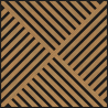 Mexen Linea 08 Akustik-Wandpaneel 60 x 60 cm (4 Stück), Filz 9 mm, technisches Furnier, Eiche Classic - S110-60607-08-041