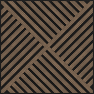 Mexen Linea 08 Akustische Wandplatte 60 x 60 cm (4 Stk.), Filz 9 mm, Technisches Furnier, Dunkle Walnuss - S110-60607-08-044