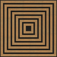 Mexen Linea 13 Akustische Wandpaneele 60 x 60 cm (4 Stück), Filz 9 mm, Technisches Furnier, Eiche Classic - S110-60607-13-041