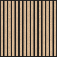 Mexen Linea 15 Akustik-Wandpaneel 60 x 60 cm (4 Stk.), Filz 9 mm, technisches Furnier, Gebleichte Eiche - S110-60607-15-040