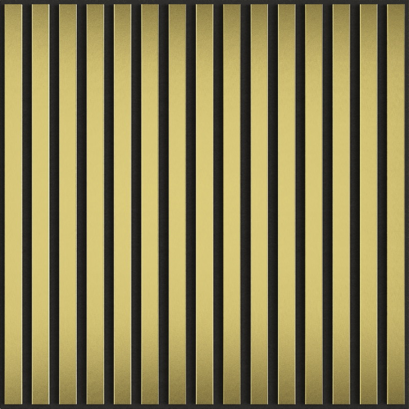 Mexen Linea 15 Akustik-Wandpaneel 60 x 60 cm (4 Stück), Filz 9 mm, Technisches Furnier, Gold - S110-60607-15-057