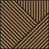 Mexen Linea 25 Akustik-Wandpaneel 60 x 60 cm (4 Stk.), Filz 9 mm, technisches Furnier, Eiche Classic - S110-60607-25-041