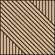 Mexen Linea 26 Akustik-Wandpaneel 60 x 60 cm (4 Stk.), Filz 9 mm, technisches Furnier, Gebleichte Eiche - S110-60607-26-040