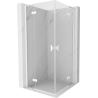 Mexen Mist-H L Duo-Duschkabine mit Schwingtür 115 x 115 cm, transparent, weiß - 8A5L-115L-115P-20-00