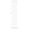 Mexen Lam-SF 01 Akustische Wandpaneele 280 x 30 cm, Filz 9 mm, technisches Furnier, Gebleichte Eiche - S106-280-01-040