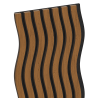 Mexen Lam-SF 01 Akustische Wandpaneele 280 x 30 cm, Filz 9 mm, technisches Furnier, Eiche Natur - S106-280-01-042