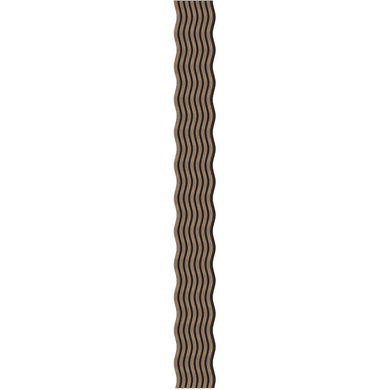 Mexen Lam-SF 01 Akustische Wandpaneele 280 x 30 cm, Filz 9 mm, technisches Furnier, Dunkle Walnuss - S106-280-01-044