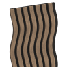 Mexen Lam-SF 01 Akustische Wandpaneele 280 x 30 cm, Filz 9 mm, technisches Furnier, Dunkle Walnuss - S106-280-01-044