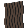 Mexen Lam-SF 01 Akustik-Wandpaneele 280 x 30 cm, Filz 9 mm, technisches Furnier, Eiche Mocca - S106-280-01-045