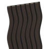 Mexen Lam-SF 01 Akustische Wandpaneele 280 x 30 cm, Filz 9 mm, technisches Furnier, Schwarze Eiche - S106-280-01-046
