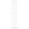 Mexen Lam-SF 01 Akustik-Wandlamellen 280 x 30 cm, Filz 9 mm, technisches Furnier, Schwarze Eiche - S106-280-01-046