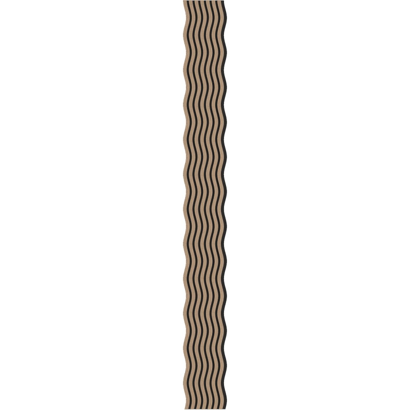 Mexen Lam-SF 01 Akustische Wandleisten 280 x 30 cm, Filz 9 mm, technisches Furnier, Helles Nussbaumholz - S106-280-01-047