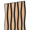 Mexen Lam-SF 01 Lam-SF 26 akustische Wandpaneele 280 x 30 cm, Filz 9 mm, Technisches Furnier, Gebleichte Eiche - S106-280-26-040