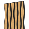 Mexen Lam-SF 01 Akustische Wandpaneele Lam-SF 26 280 x 30 cm, 9 mm Filz, technisches Furnier, Eiche Classic - S106-280-26-041