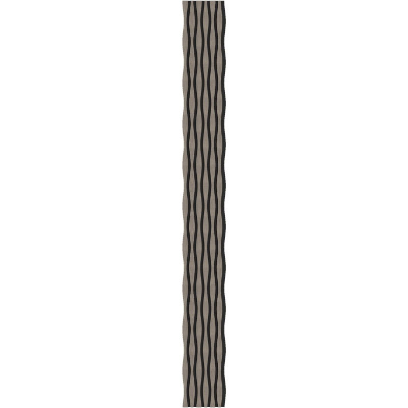 Mexen Lam-SF 01 Lam-SF 26 akustische Wandpaneele 280 x 30 cm, Filz 9 mm, technisches Furnier, Graue Eiche - S106-280-26-043