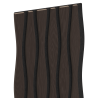 Mexen Lam-SF 01 Lam-SF 26 akustische Wandpaneele 280 x 30 cm, Filz 9 mm, technisches Furnier, Schwarzeiche - S106-280-26-046