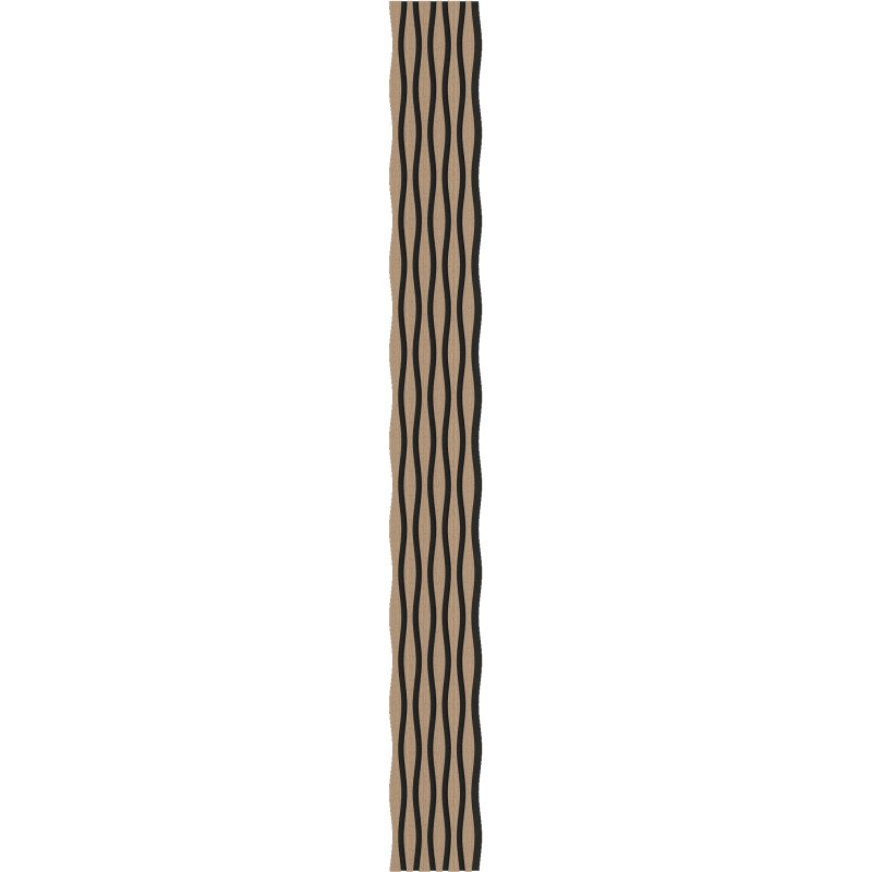 Mexen Lam-SF 01 Lam-SF 26 akustische Wandpaneele, 280 x 30 cm, Filz 9 mm, technisches Furnier, Hellnuss - S106-280-26-047