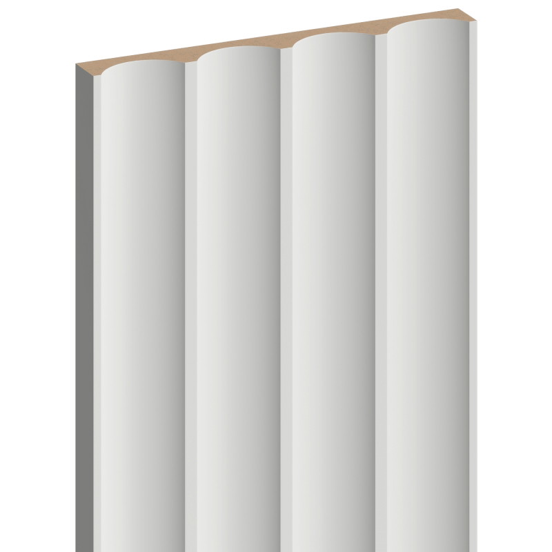Mexen Strito 01 Strio 01 gerillte Wandlamellen 280 x 14,5 cm (2 Stück), hellgrau - S120-280-01-305