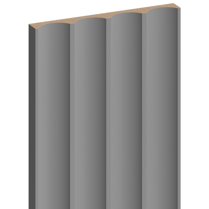 Mexen Strito 01 Strio 01 Wandpaneele gerillt 280 x 14,5 cm (2 Stück), dunkelgrau - S120-280-01-306