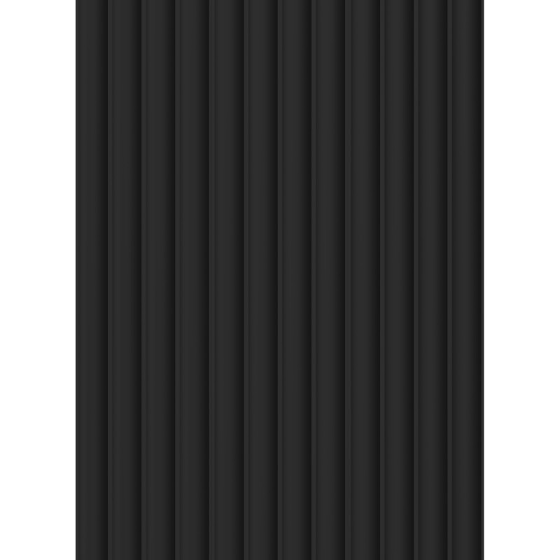 Mexen Strito 01 Strio 01 geriffelte Wandpaneele 280 x 14,5 cm (2Stk), schwarz - S120-280-01-311