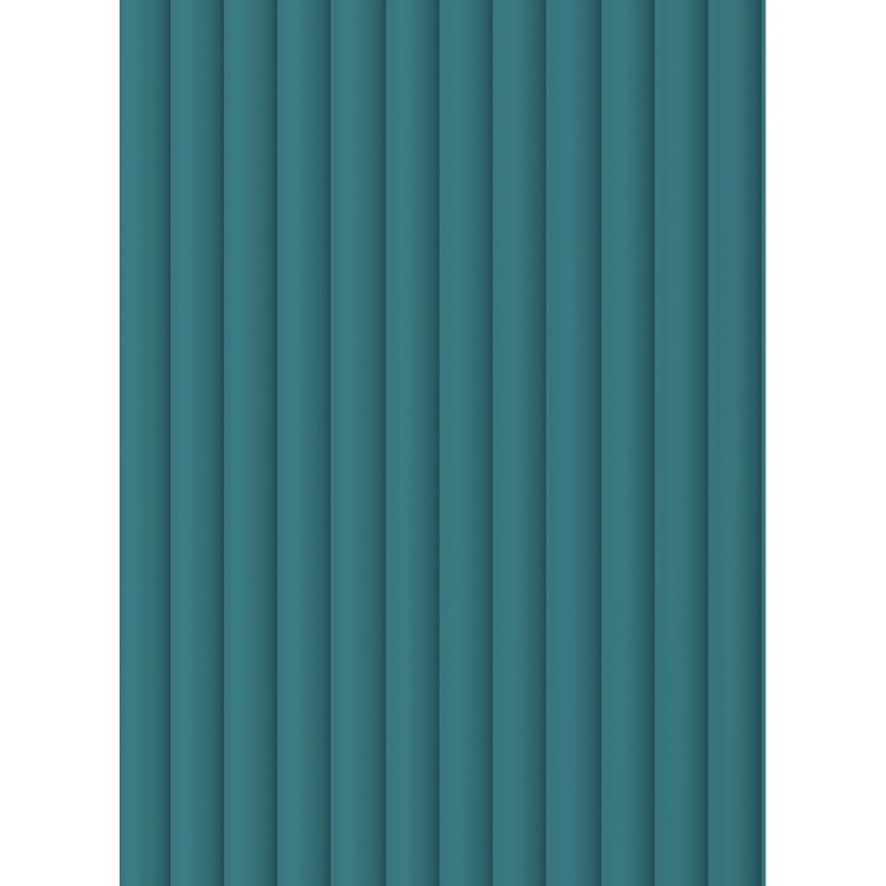 Mexen Strito 01 Strio 01 geriffelte Wandpaneele 280 x 14,5 cm (2 Stk), dunkles Türkis - S120-280-01-312