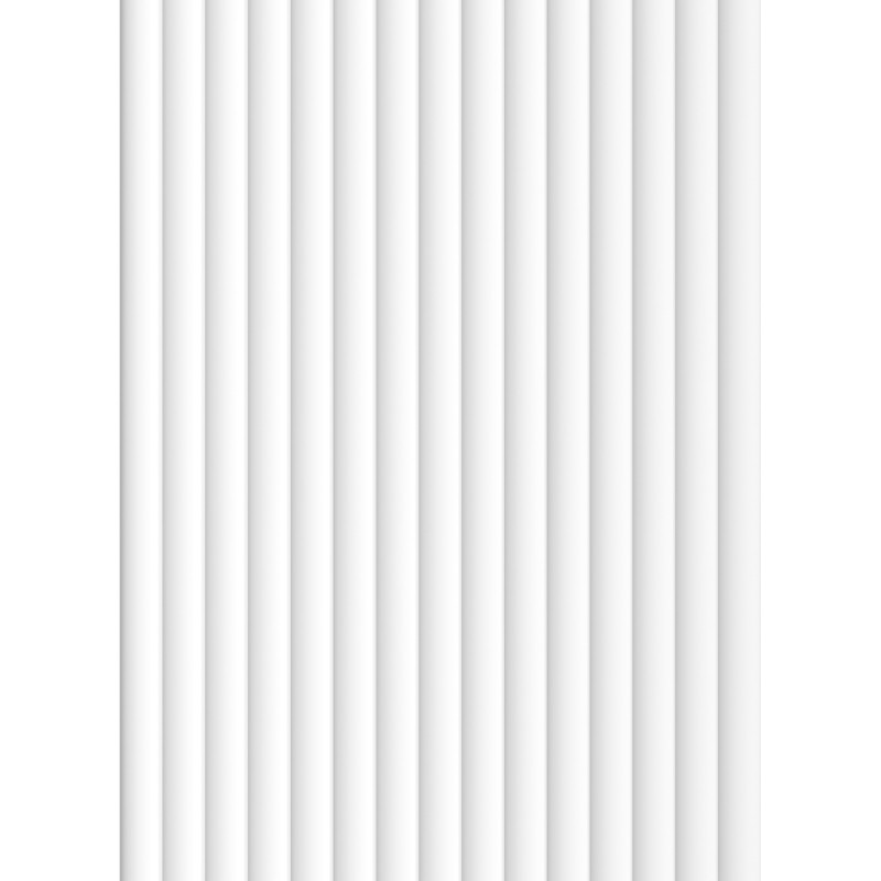 Mexen Strio 02 gerillte Wandpaneele 280 x 14,5 cm (2Stk), weiß - S120-280-02-301